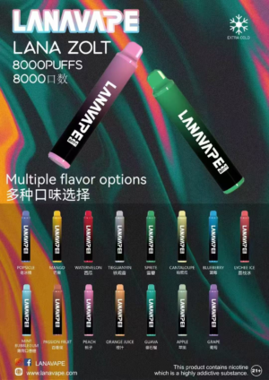 Alternative view of LANA ZOLT 拉娜 8000口 極致奢享 Mesh霧化 Type-C快充 拋棄式電子煙 超濃郁口感 持久續航不漏油