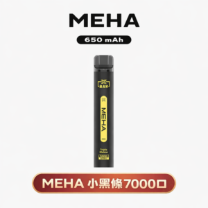 MEHA XBAR 魅嗨小黑條 7000口大產量 高CP值首選 3%丁鹽大煙量 奢華輕巧冰感炸裂 650mAh大容量 台灣現貨