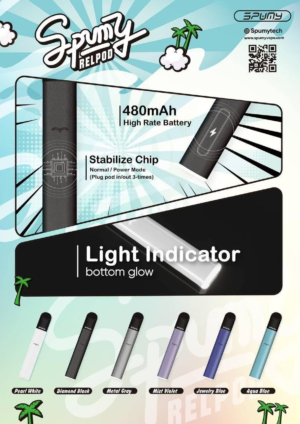 Alternative view of SPUMY 冰熊五代通用主機 480mAh 長續航 雙重功率隨心切換 極致霧化順滑 質感呼吸顯示 台灣現貨秒發