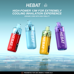 Alternative view of Hebat 喜貝 15000口拋棄式電子煙 大容量油倉不乾燒 650mAh 兩天不斷電 專為台灣玩家調製3%完美比例 澎湃濃郁霧化體 台灣現貨秒發