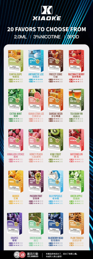 Alternative view of XIAOKE 梟客 一代煙彈 3%尼古丁鹽比例成就完美穩定度 適配 RELX/SP2S/LANA 一代主機 【買五送主機】 台灣現貨秒發
